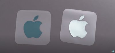 apple logo sticker imac color matched