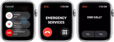 apple watch emergency sos call